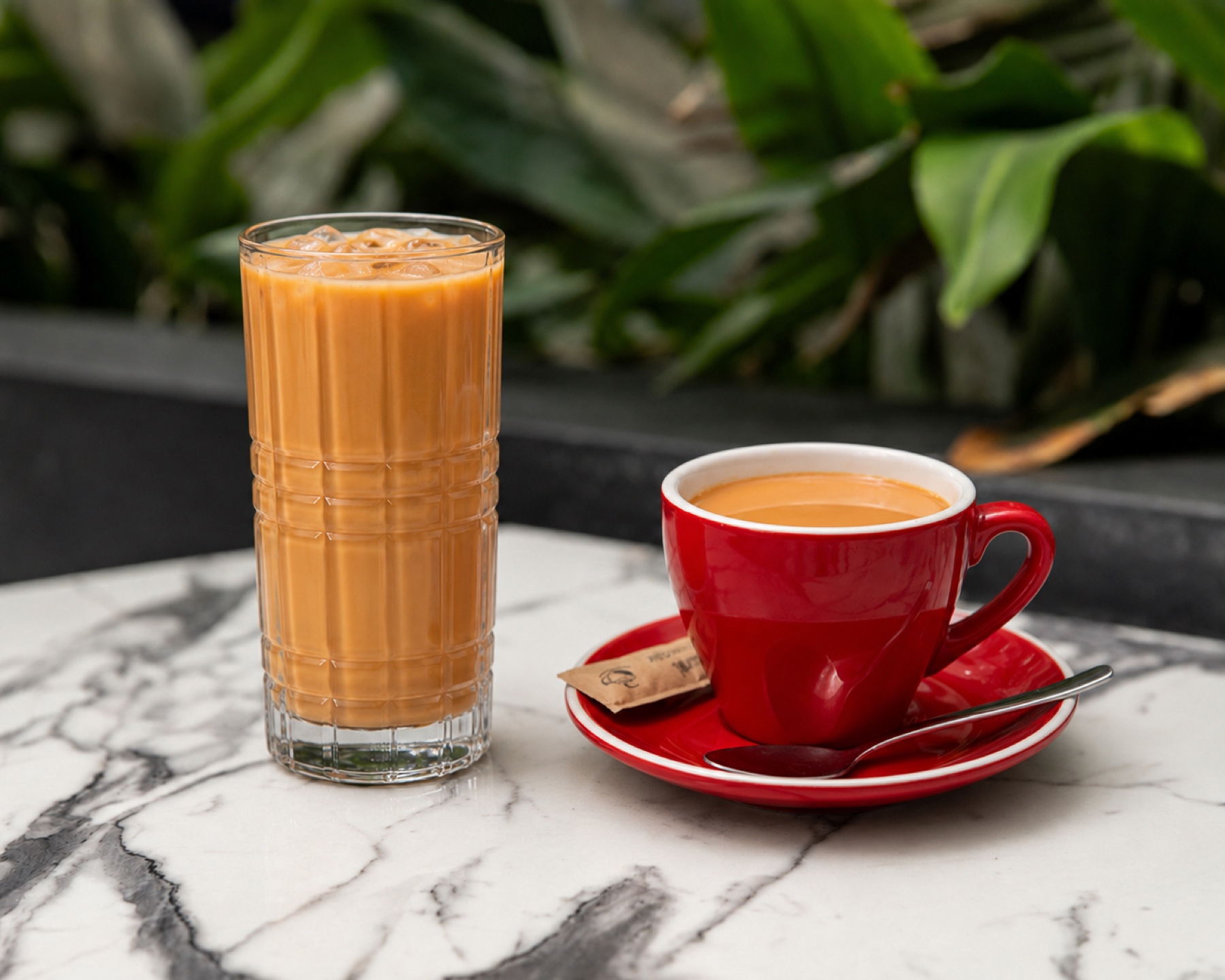 Hot and iced Hong Kong-style milk tea